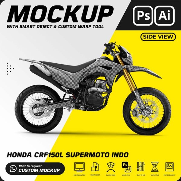 mockup honda crf150l supermoto indo